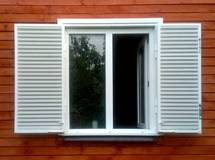 Белые жалюзийные ставни Галерея наших работ-5